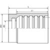Dicsa Kappe 2-lags 3/8''