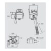 Multikobling - Hun - 3/8 BSP - 2P208 Serie