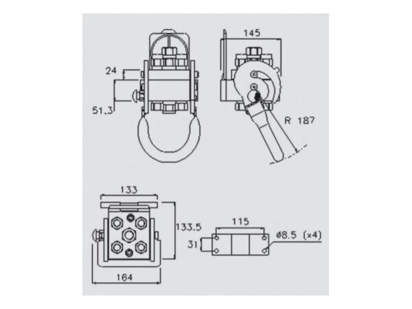 Multikobling - Han - M22 x 1.50 Millimeter - 2P506 Serie