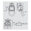 Faster Multikobling - 4 Porte 3/8'' Krop tommer x M22 x 1.50 Millimeter Han (Mobile Part) med 1 x Electric Clutch 3-pin