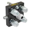Faster Multikobling - 4 Porte 3/8'' Krop tommer x M22 x 1.50 Millimeter Han (Mobile Part) med 1 x Electric Clutch 3-pin