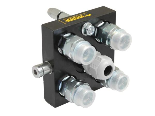 Faster Multikobling - 4 Porte 3/8'' Krop tommer x M22 x 1.50 Millimeter Han (Mobile Part) med 1 x Electric Clutch 3-pin