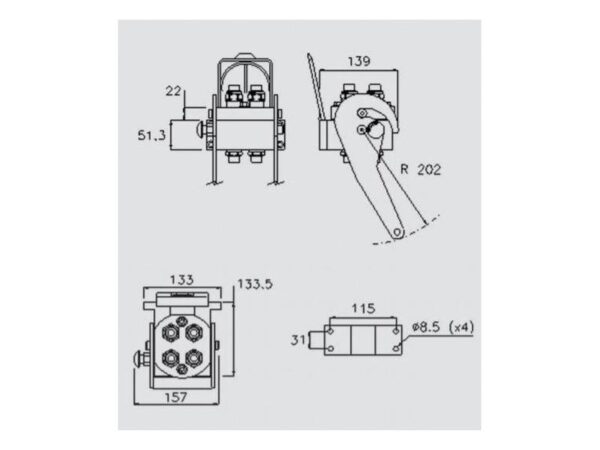 Multikobling - Hun - 1/2 BSP - 2P506 Serie