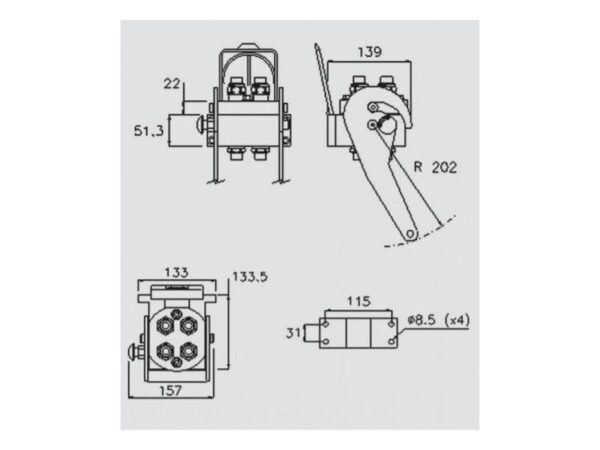 Multikobling - Hun - 1/2 BSP - 2P506G Serie