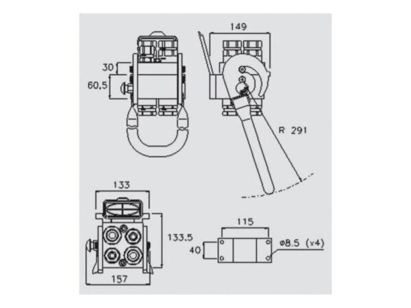 Multikobling - Hun - 1/2 & 3/4 BSP - 2P510 Serie