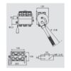 Multikobling - Hun - 1/2 BSP - 2P608 Serie