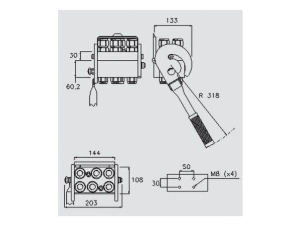 Multikobling - Hun - 1/2 BSP - 2P608 Serie