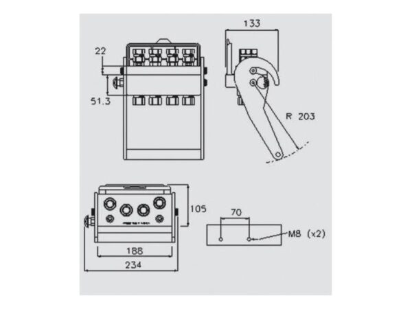 Multikobling - Hun - 1/2 BSP - 2PS06 Serie