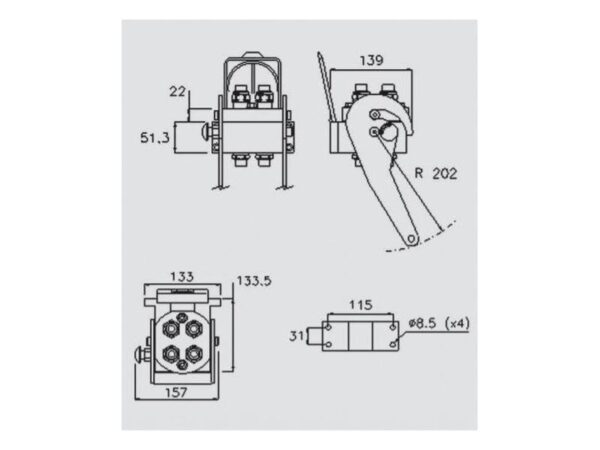 Multikobling - Hun - 1/2 BSP - 2P506G Serie