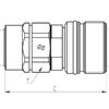 Skrue Kobling Hun 1/2'' - CVV