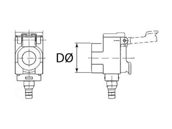 Olieopsamlingssystem Single unit, blank straight