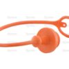 Faster Støvhætte Orange PVC Passer på: 1/2'' Hun-kobling - TM-serien TM12LA