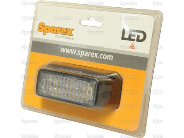 LED Blitzlygte (Orange), Interference: kl. 3, 12-24V