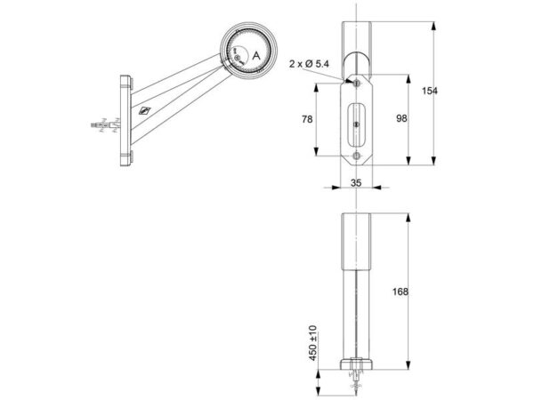 Markeringslygte LED (Rød / hvid)