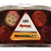 LED Baglygte, Funktion: 6, Brems / Bag / Blink / Tåge / Bak / Nummerplade, Højre, 12-24V
