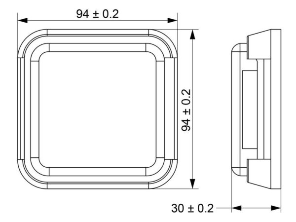 Baklygte LED 180 lm (Not Classified)