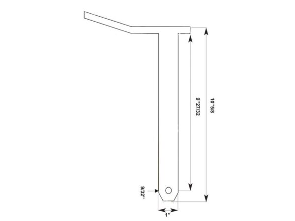 Trækbolt m/håndtag 25x250mm