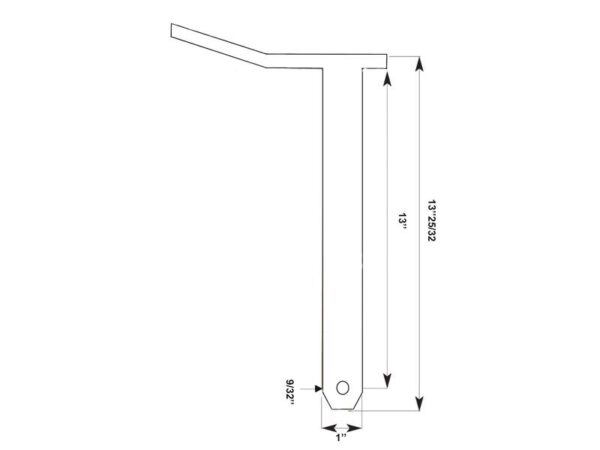 Trækbolt m/håndtag 25x330mm