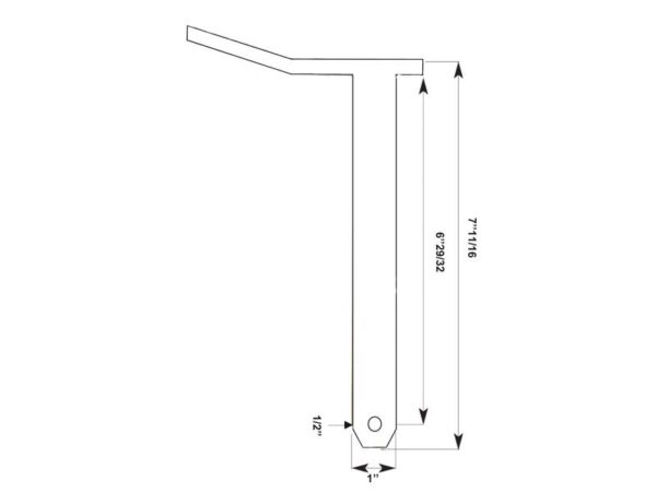 Trækbolt m/håndtag 25x175mm