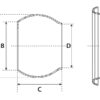 Påsvejsningskugle - Han - 6'' (150mm) (galvaniseret)
