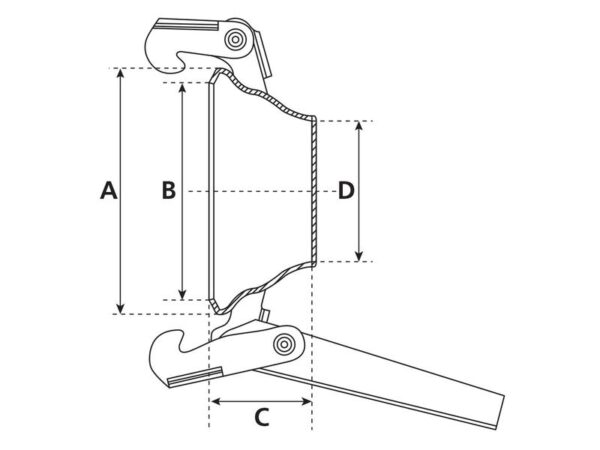 Blændkugle m/lukkebeslag - Hun - 6'' (150mm) (galvaniseret)