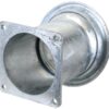 Kobling m/flange og lukkebeslag - Han 6'' (150mm) x (150mm) (galvaniseret)