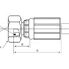 Gates BSP 60° Preskobling 3/4'' x 3/4 x 14'' Hun Lige Omløber