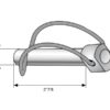 Låsesplit Stabilisator, Stift Ø19mm x 90mm