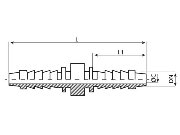 Dicsa Samlestykke 1/4'' Lige (hose break connection)