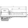 Dicsa Millimeter 24° Indstik 3/4'' x M36 x 2 (25S) Hun Lige Omløber (o-ring)