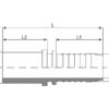 Dicsa Indstik 3/8'' x M10 Ø (10L) Standardender