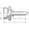 Dicsa 24° Indstik 3/4'' x M36 x 1.5 Han Lige