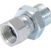 Hydraulikadapter 3/8'' BSP Han x 9/16'' JIC Drejelig hun