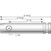 Topstangsbolt 45x175mm Kat. 4 (Ø45mm)