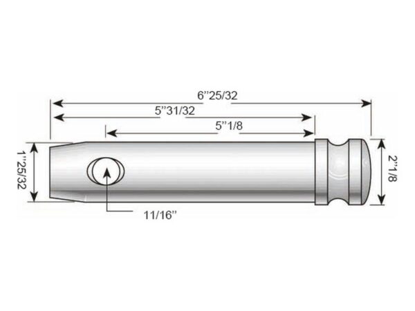 Topstangsbolt 45x175mm Kat. 4 (Ø45mm)