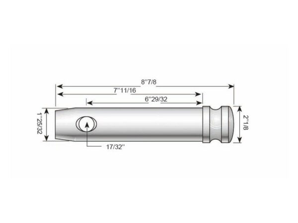 Topstangsbolt 45x175mm Kat. 4 (Ø45mm)