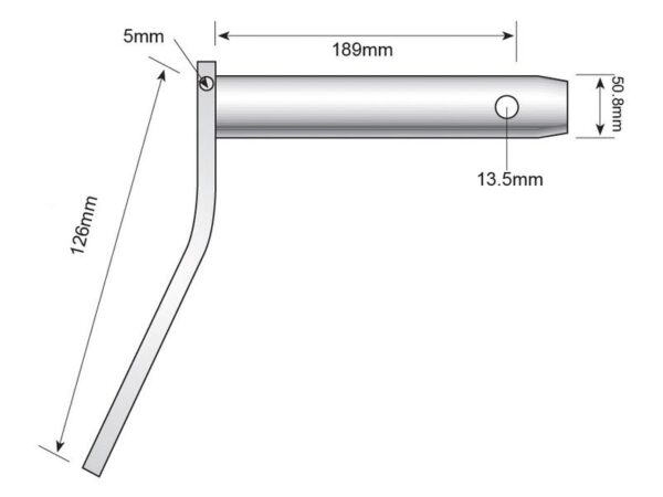 Liftbolt m/håndtag 50.8x189mm Kat.4 (Ø51mm)