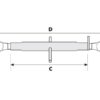 Topstang HD (mekanisk) (Kat.1/1 (Ø19/19mm)) Kugle og Kugle, 1-1/4, Min. længde: 622mm.