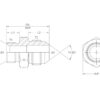 Hydraulikadapter M16 x 1.50 Millimeter Han x 3/4'' JIC Han