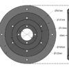 Glidetallerken - Udv. Ø :582mm, - Passer til Fella Passer til: 140735