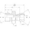 Hydraulikadapter 3/8'' BSP Han x 3/4'' JIC Drejelig hun
