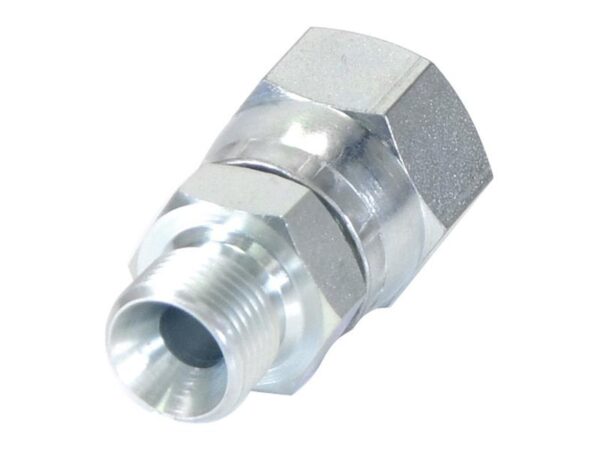 Hydraulikadapter 3/8'' BSP Han x 7/8'' JIC Drejelig hun