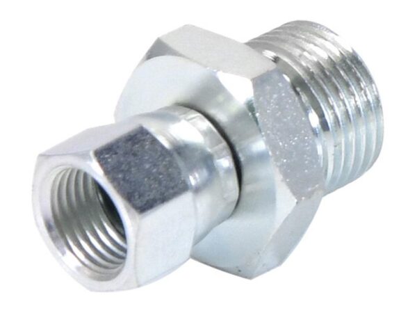 Hydraulikadapter 1/2'' BSP Han x 9/16'' JIC Drejelig hun