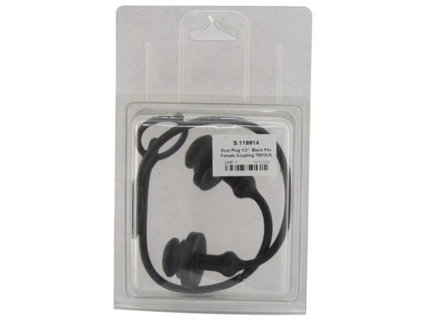 Faster Støvhætte Sort PVC Passer på: 1/2'' Hun-kobling - TM-serien TM12LN (Agripak 2 stk.)