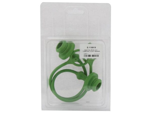 Faster Støvhætte Grøn PVC Passer på: 1/2'' Hun-kobling - TM-serien TM12LV (Agripak 2 stk.)