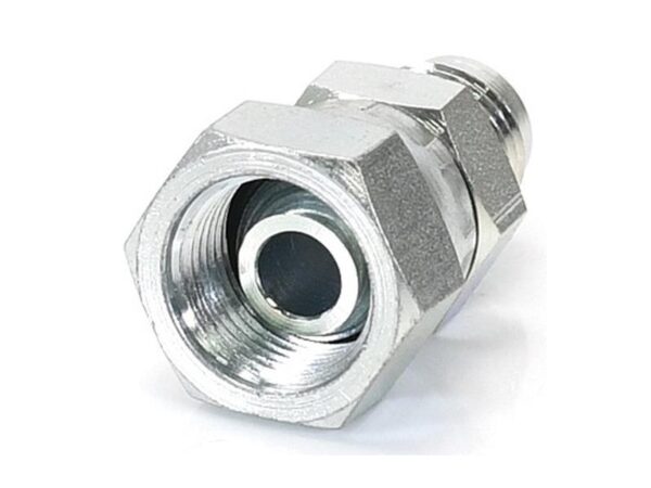 Hydraulikadapter 9/16'' JIC Han x 3/8'' BSP Drejelig hun