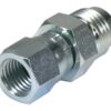 Hydraulikadapter 9/16'' JIC Han x 7/16'' JIC Drejelig hun