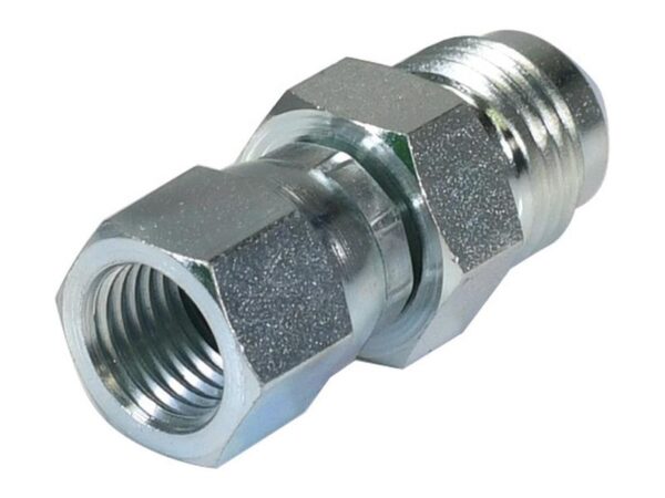 Hydraulikadapter 9/16'' JIC Han x 7/16'' JIC Drejelig hun