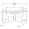 Hydraulikadapter M22 x 1.50 Millimeter Drejelig hun x M22 x 1.50 Millimeter Drejelig hun