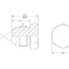 Hydraulikadapter 7/8'' JIC Fast stik